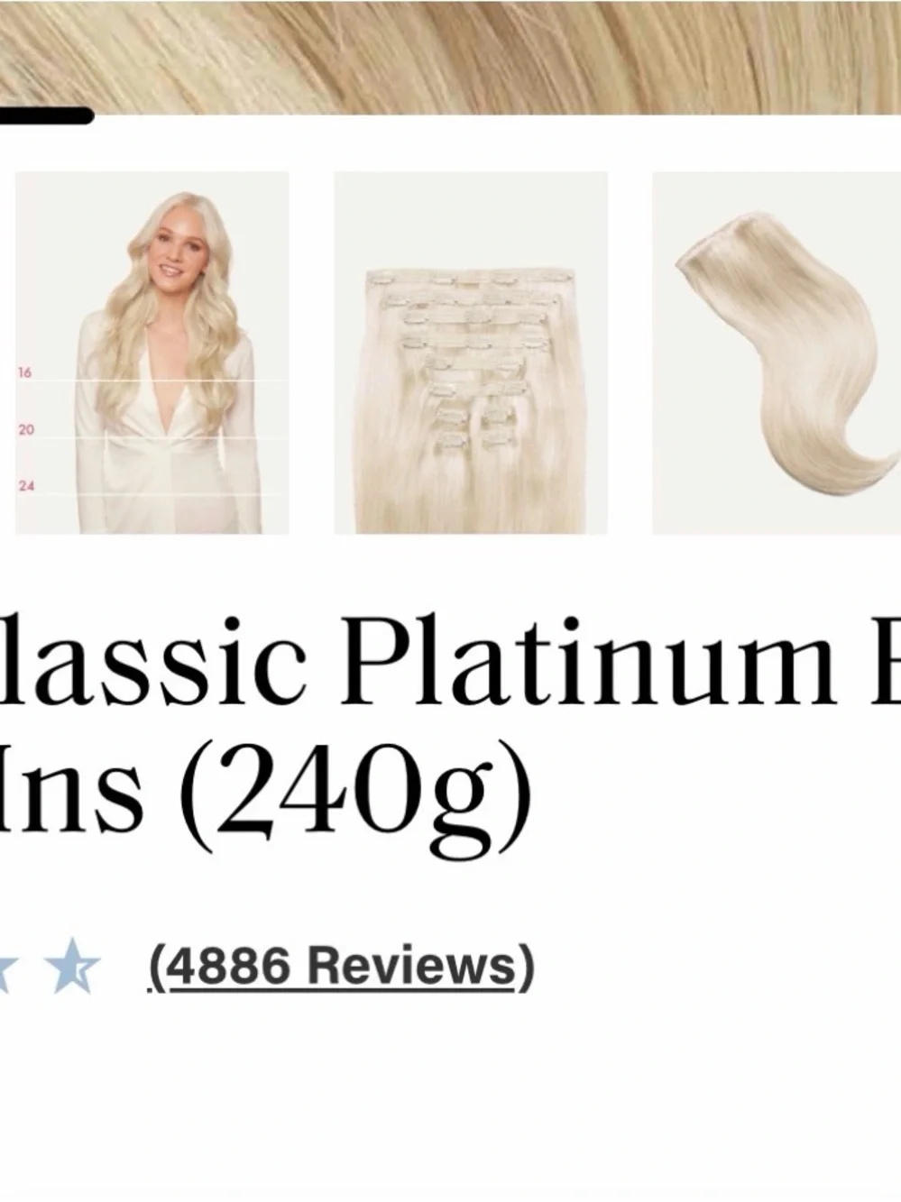 Long Wavy Blonde Clip-In Hair Extensions - Natural Blonde